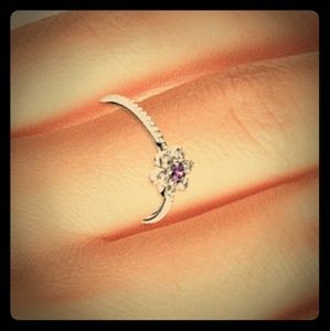 Forget Me Not Sterling silver ring.